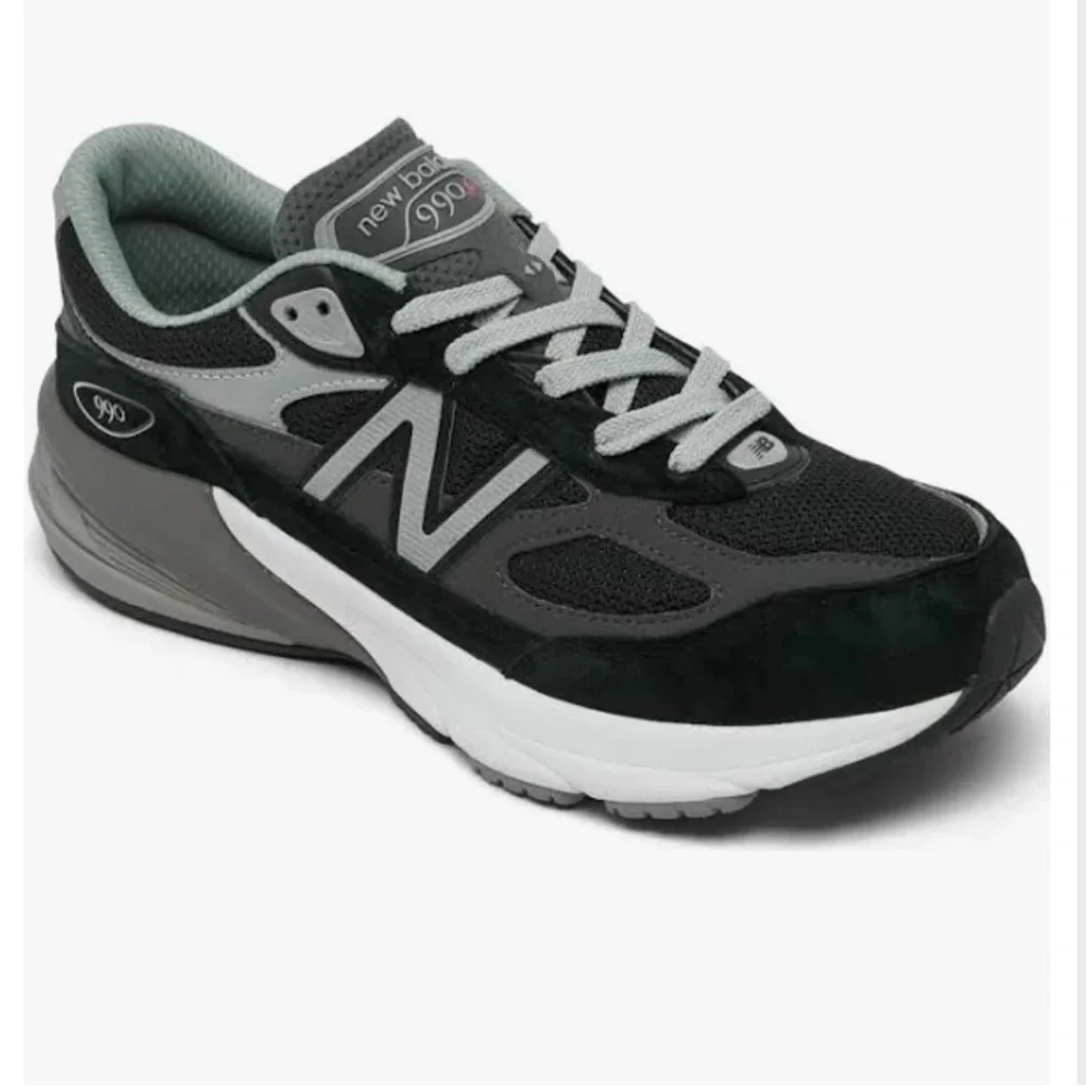 New Balance 990v6 Black and Grey Shoes - Picture 2 of 8
